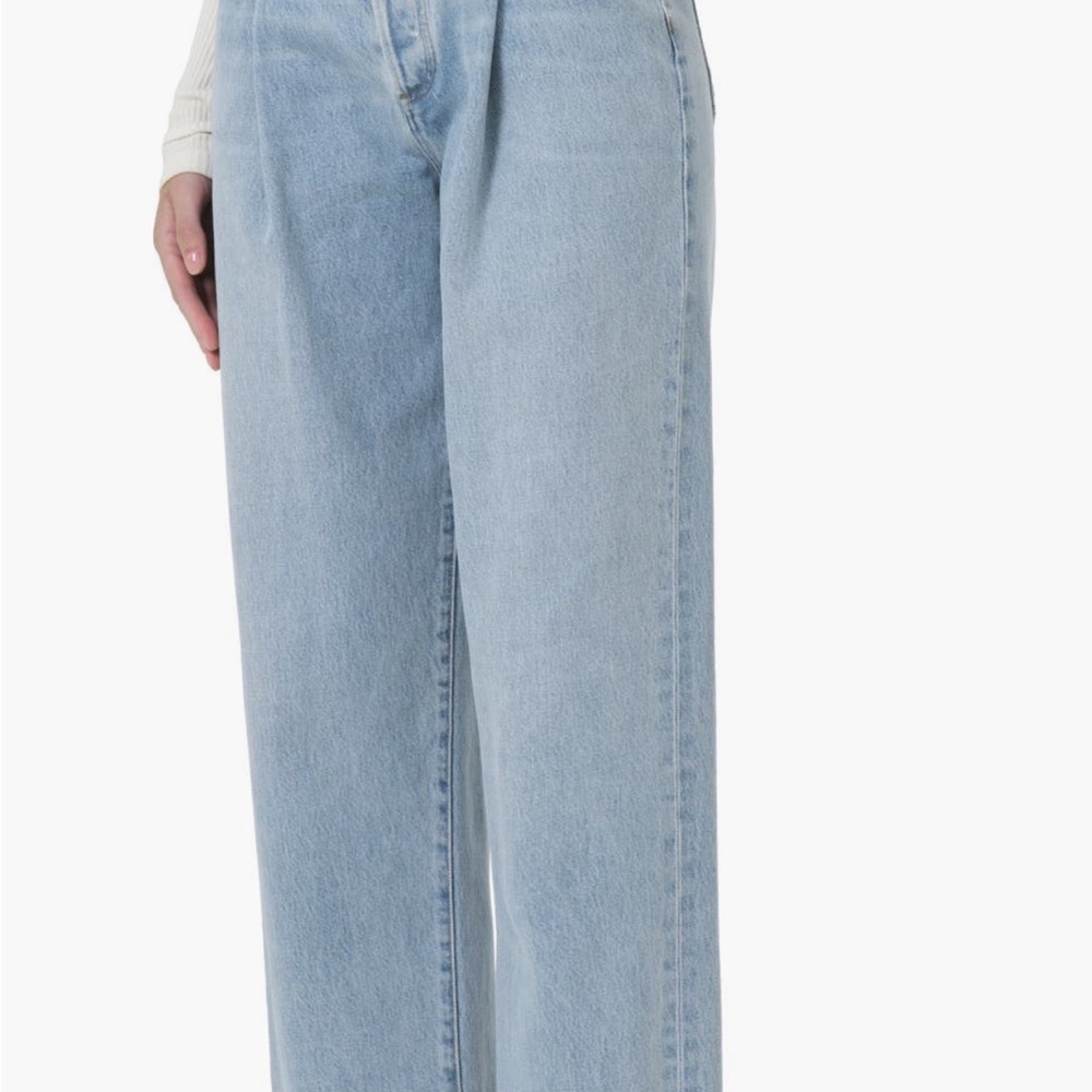 Agolde Fold Waistband Ankle Wide Leg Women's Jeans in color Sideline